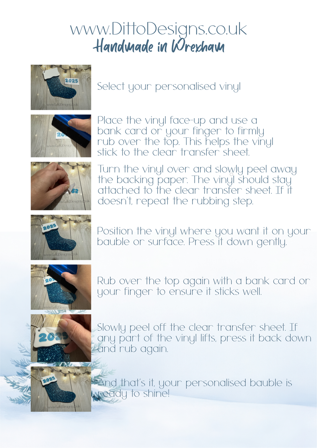 Personalised Stocking Baubles