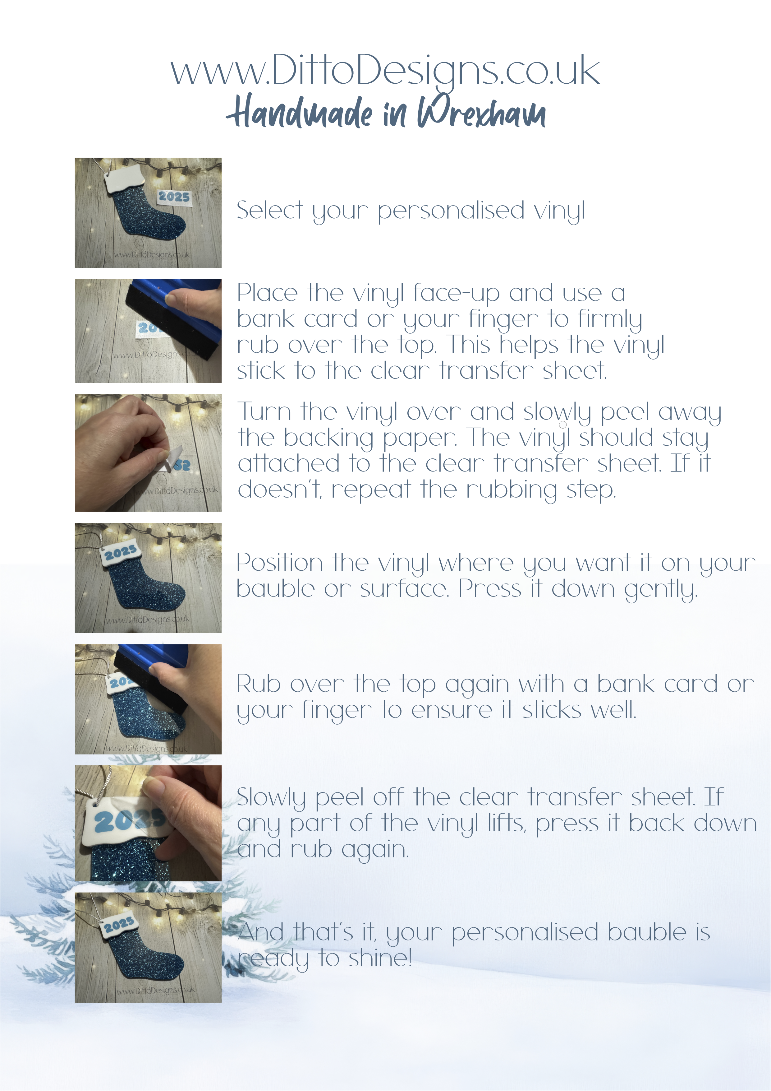 Personalised Stocking Baubles