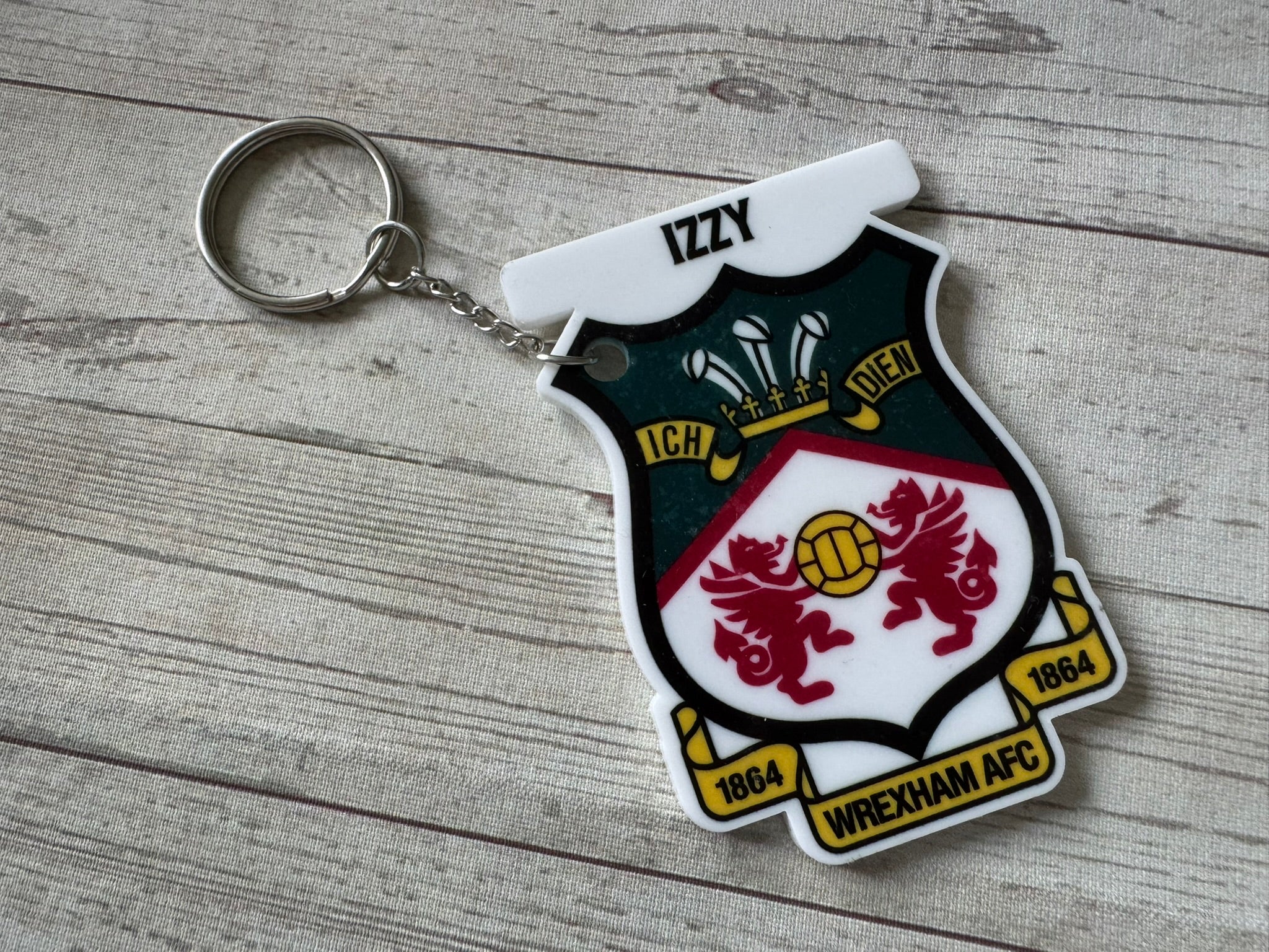 Wrexham AFC Keyring - Personalised