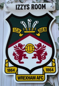 Wrexham AFC Hanging Sign - Personalised