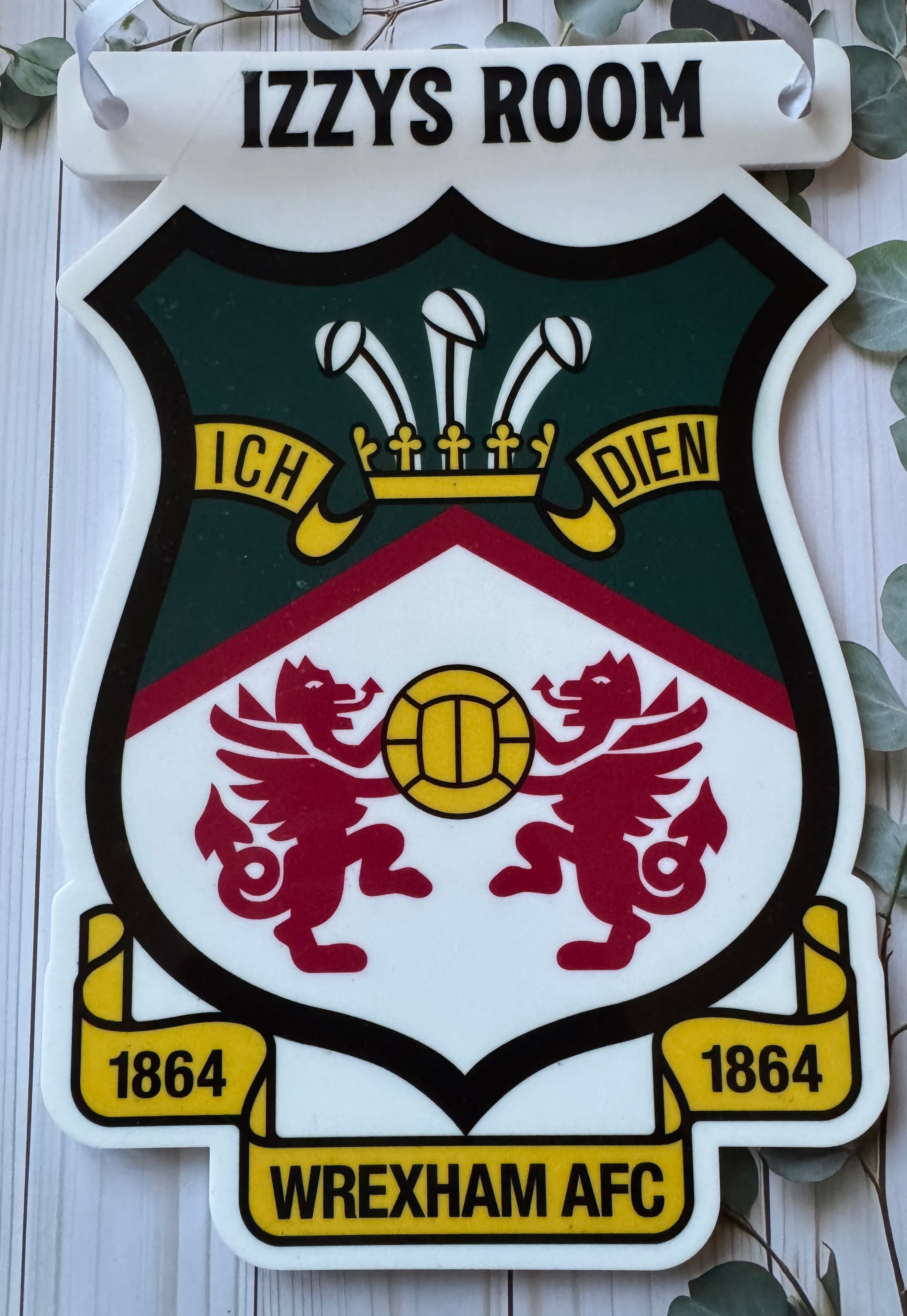 Wrexham AFC Hanging Sign - Personalised