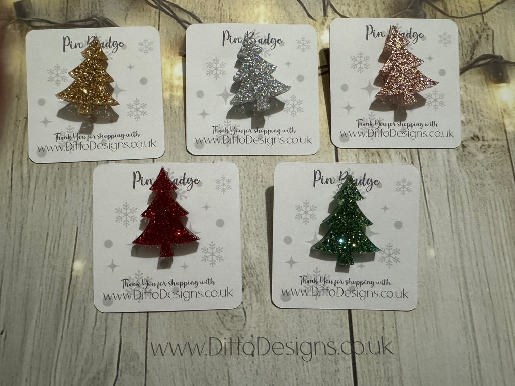 Christmas Tree Pin Badge