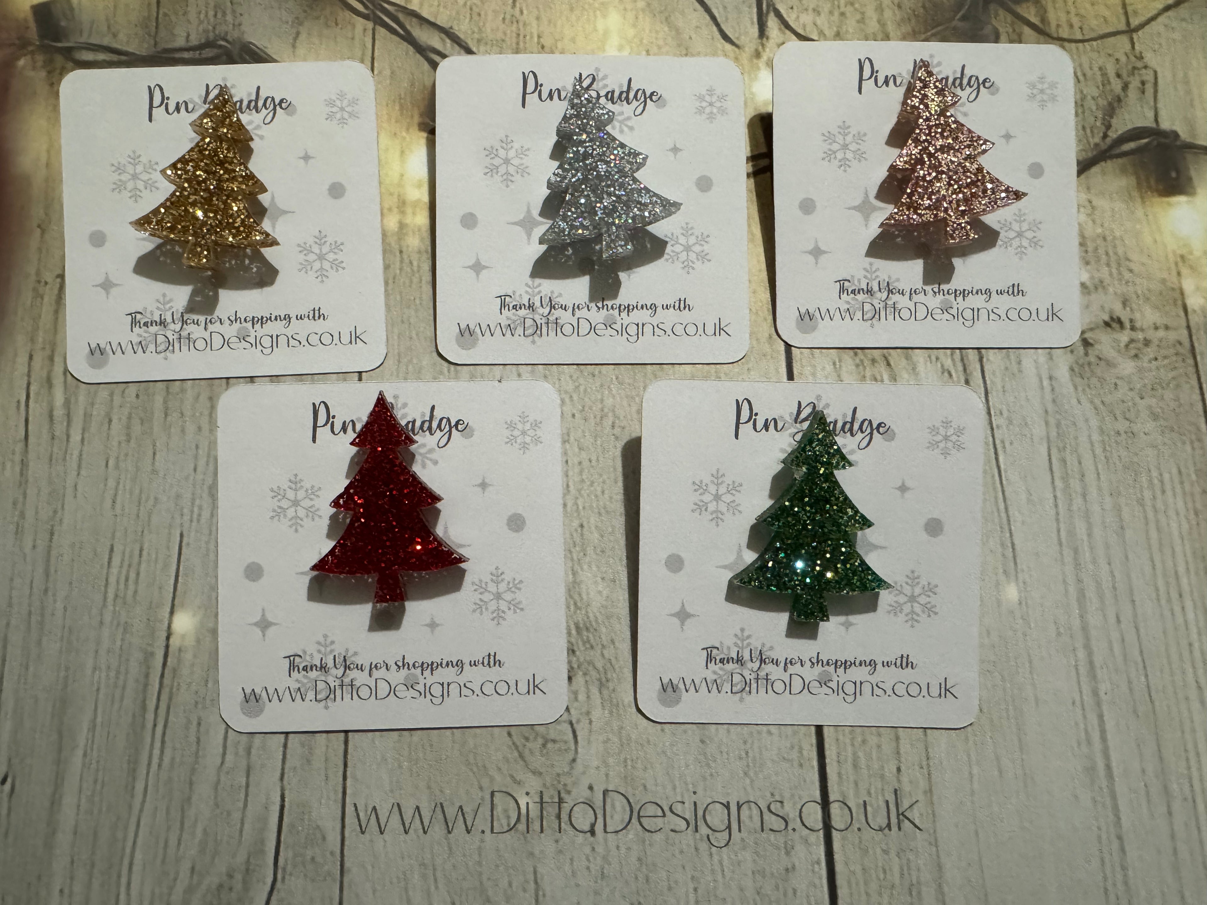 Christmas Tree Pin Badge