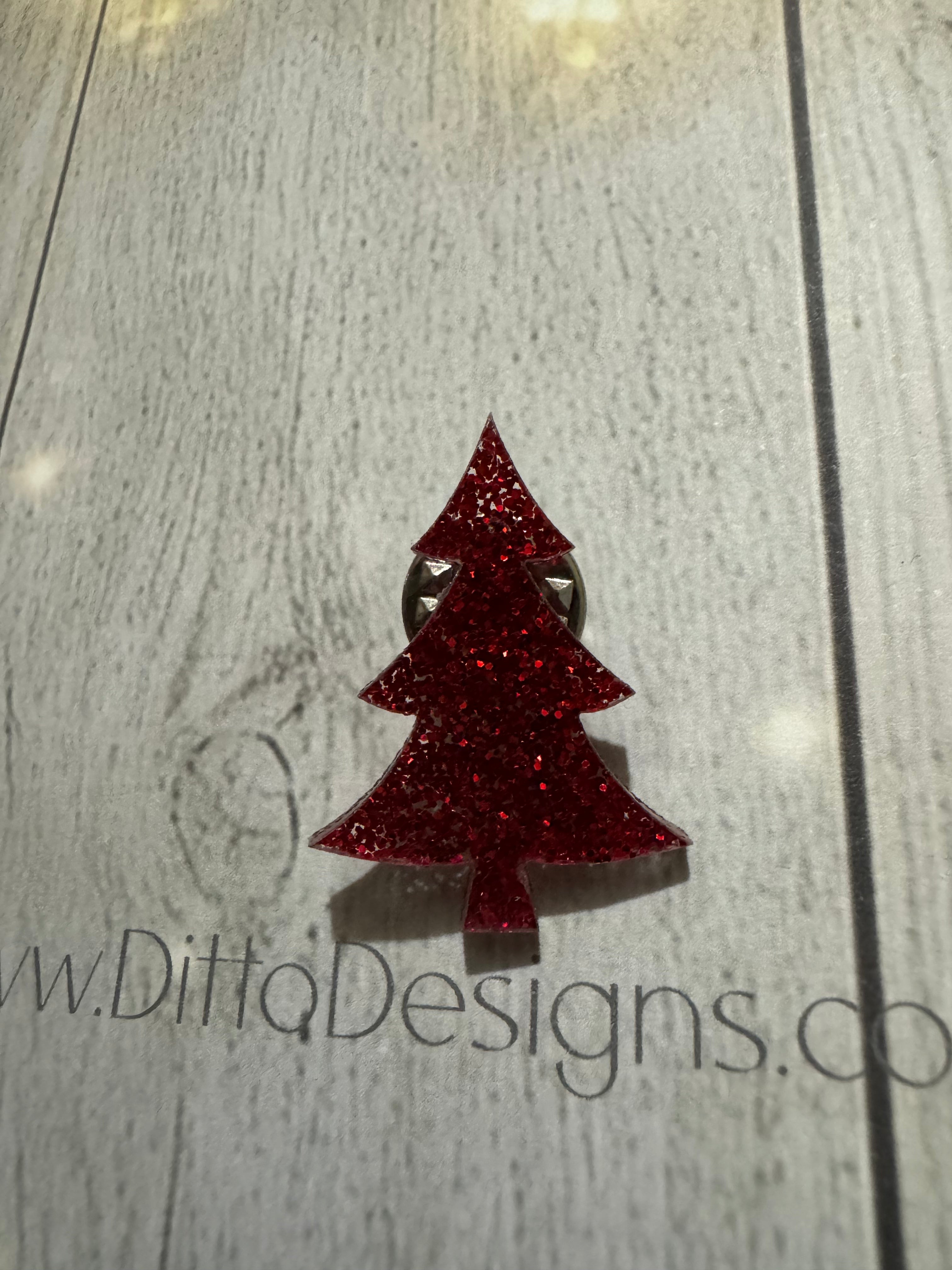 Christmas Tree Pin Badge