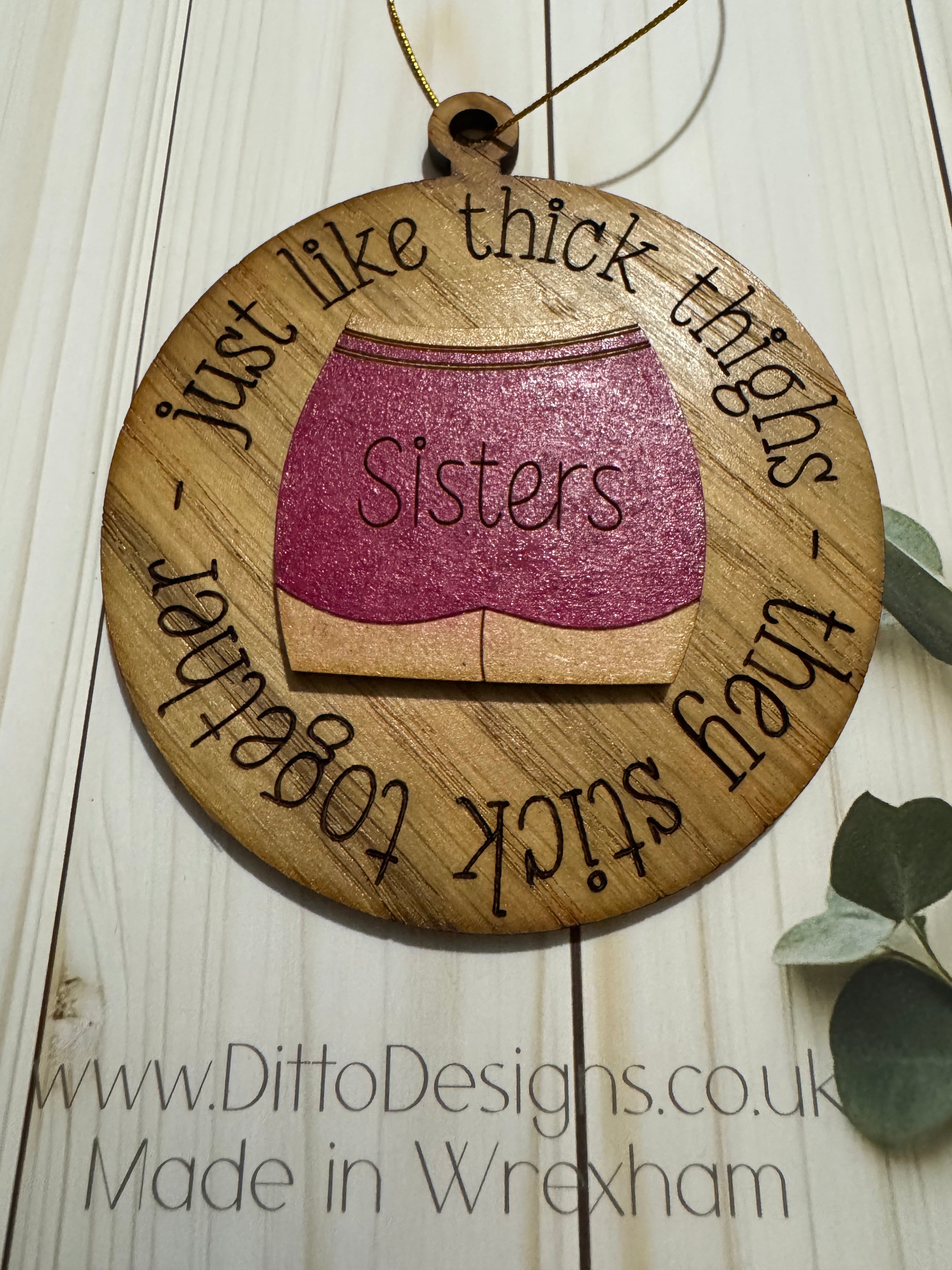 Thick Thighs Hanging Bauble